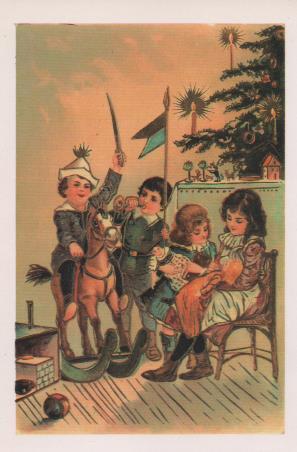 Postal E07272:  Las Mas Bellas Tarjetas Postales Siglo XIX y XX. Niños Jugando