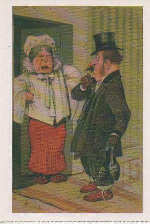Postal E07105:  Las Mas Bellas Tarjetas Postales Siglo XIX y XX. Personajes Cómicos (13) 