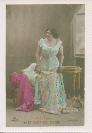 Postal E07086:  Las Mas Bellas Tarjetas Postales Siglo XIX y XX. Trinidad Rosales en La Diosa del Placer (2)