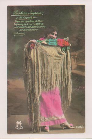 Postal E07036:  Las Mas Bellas Tarjetas Postales Siglo XIX y XX. Artistas. Pastora Imperio "Mi Chiquillo"