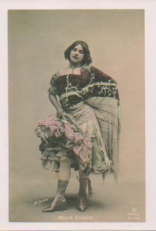 Postal E07025:  Las Mas Bellas Targetas Postales Siglo XIX y XX. Artistas. Bella Chelito (1)