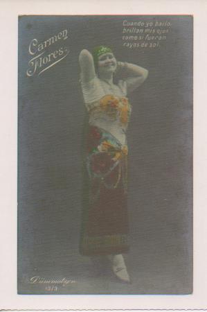 Postal E07024:  Las Mas Bellas Tarjetas Postales Siglo XIX y XX. Artistas. Carmen Flores (2)