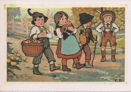 Postal E07267:  Las Mas Bellas Tarjetas Postales Siglo XIX y XX. Niños Jugando (6)