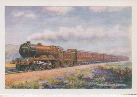 Postal E07253:  Las Mas Bellas Tarjetas Postales Siglo XIX y XX, N.B.R Edinburgh Express