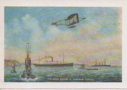 Postal E07251:  Las Mas Bellas Tarjetas Postales Siglo XIX y XX, Biplano sobre el Mar
