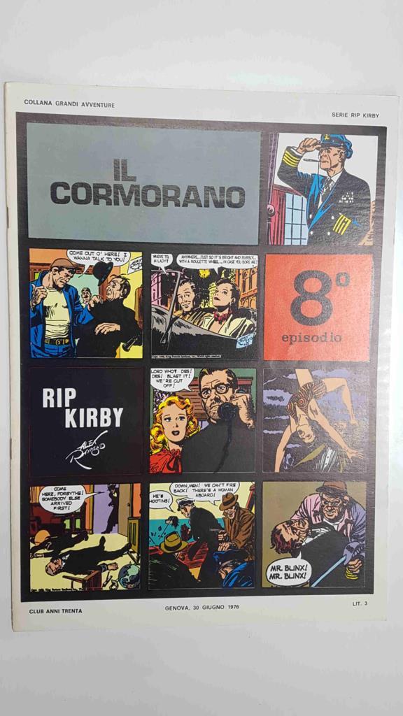 Rip Kirby episodio 08: il cormorano. Collana Grandi Avventure. Strisce giornaliere dal 14-6-1948 al 7-10-1948
