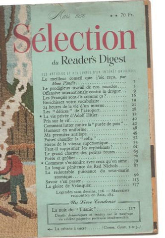 Selecciones del Reader s Digest. mars 1956: Le meilleur conseil que j aie reçu- Le