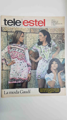Revista Tele/Estel any III, num 187, 22 maig de 1970 - La moda Gaudí