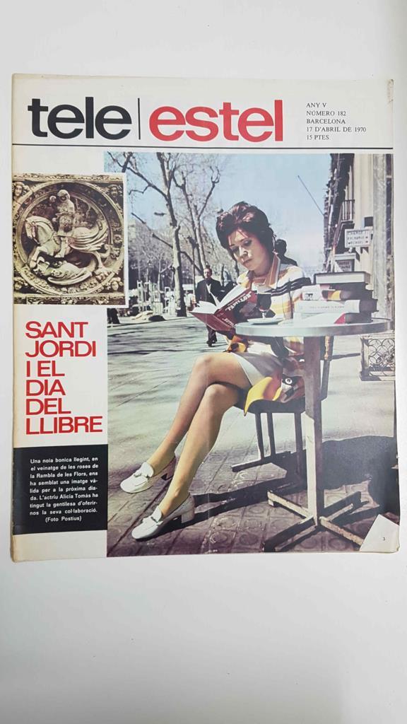 Revista Tele/Estel any V, num 182, 17 d'abril de 1970 - Sant Jordi i el dia del llibre