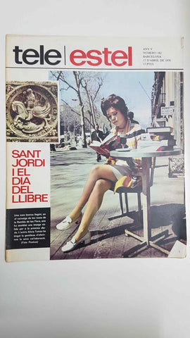 Revista Tele/Estel any V, num 182, 17 d'abril de 1970 - Sant Jordi i el dia del llibre