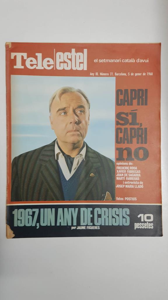 Revista Tele/Estel any III, num 77, 5 gener de 1968 - 1967 un any de crisis