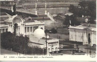 POSTAL A2654: Vista de la Exposicion Colonial de Lyon