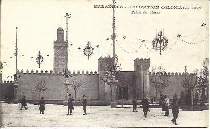 POSTAL A2652: Palacio de Marruecos. Exposicion Colonial Marsella