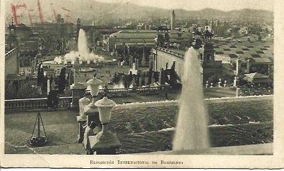 POSTAL A2642: Vista desde el Palacio Nacional de Barcelona