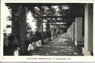 POSTAL A2638: Rosaleda de la Exposicion de Barcelona