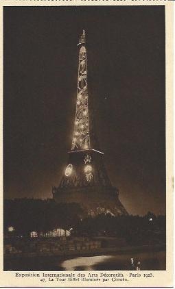POSTAL A2678: Tour Eiffel iluminada