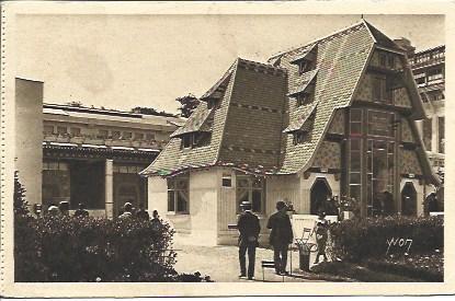 POSTAL A2668: Pabellon de Mulhouse. Exposicion Artes Decorativas. Paris
