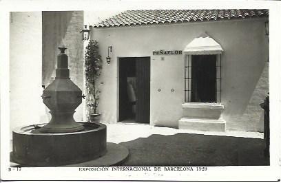 POSTAL A2635: Plaza de Peñaflor en Pueblo Español. Barcelona