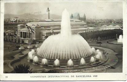 POSTAL A2608: Fuente de la Exposicion Universal de Barcelona