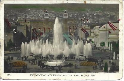 POSTAL A2607: Fuente Magica de la Exposicion Universal de Barcelonba