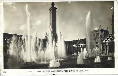 POSTAL A2631: Juegos de Agua en la Plaza del Universo. Exposicion Universal de Barcelona