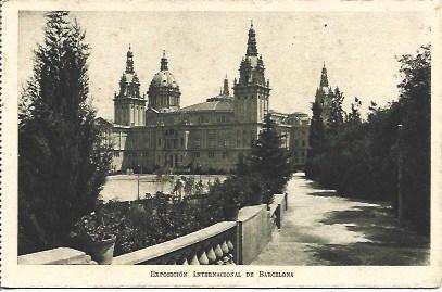 POSTAL A2624: Palacio Nacional de la Exposicion de Barcelona