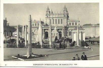 POSTAL A2623: Palacio del Vestido. Exposicion Barcelona