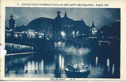 POSTAL A2684: Vista parcial de la Exposicion Internacional de Artes Decorativas de Paris