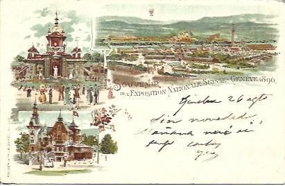 POSTAL A2686: Exposicion Nacional de Ginebra 1896