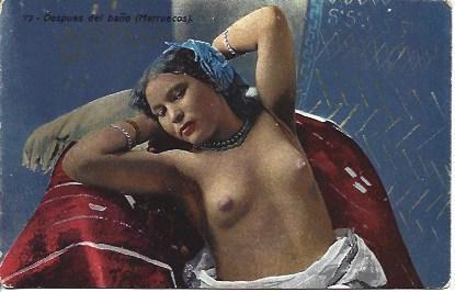 POSTAL A2757: Despues del baño. Marruecos