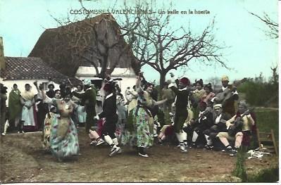 POSTAL A2743: Baile en la huerta de Valencia