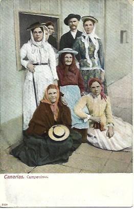 POSTAL A2738: Campesinos de Canarias