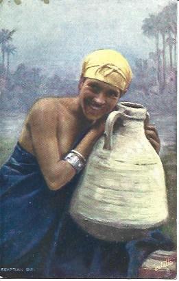POSTAL A2759: Mujer de Egipto con cantaro