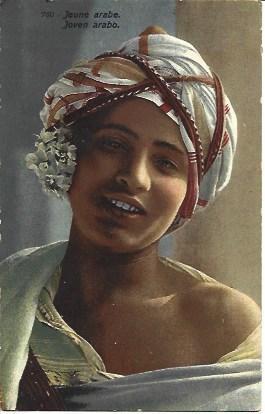 POSTAL A2781: Rostro de chica arabe