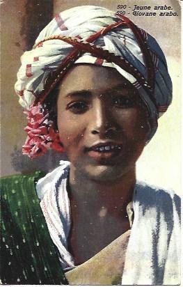 POSTAL A2780: Rostro de joven arabe