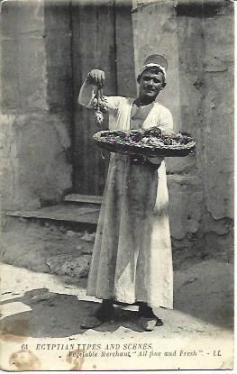 POSTAL A2760: Vendedor de Egipto
