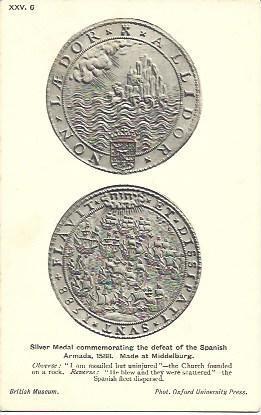 POSTAL A2703: Medallas de la Armada de 1598