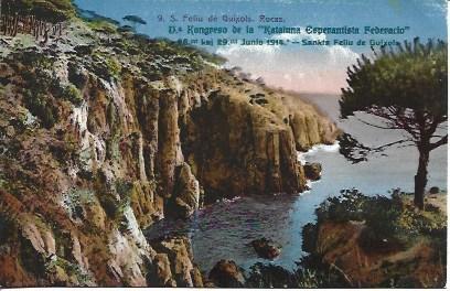POSTAL A2695: Rocas de Sant Feliu de Guixols. Girona