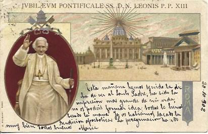 POSTAL A2694: Jubileo de  Pio XIII