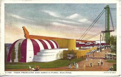 POSTAL A2691: Pabellon de Agricultura. Chicago