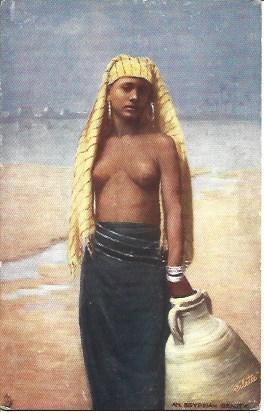 POSTAL A2718: Mujer de Egipto