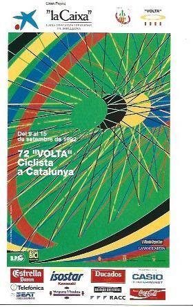 POSTAL A2455: Cartel 72 Volta Ciclista a Catalunya 1992