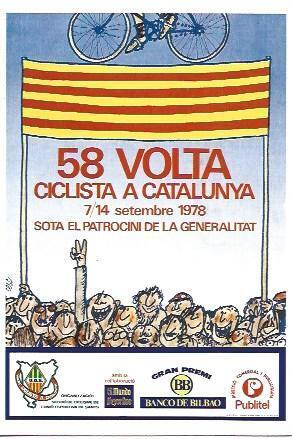 POSTAL A2441: Volta a Catalunya 1978 con el patrocinio de la Generalitat