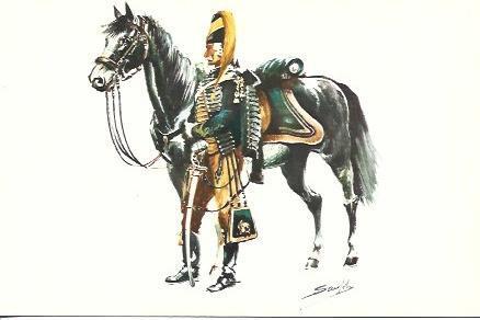 POSTAL A2483: Soldado del Regimiento de Husares de la Muerte