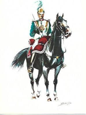 POSTAL A2478: Capitan de la Escolta Real