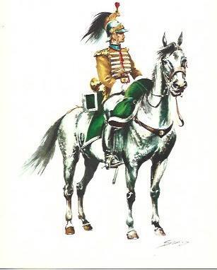 POSTAL A2475: Trompeta del Regimiento de Caballeria Alcantara