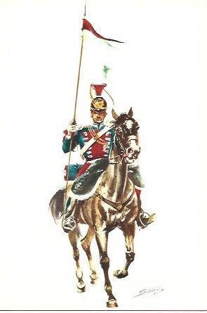 POSTAL A2473: Lancero de la Guardia Real