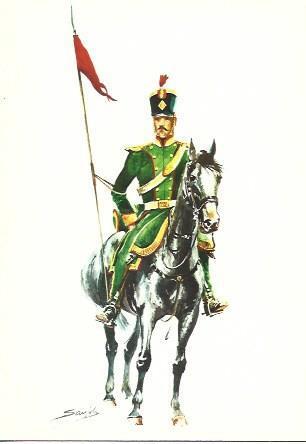 POSTAL A2467: Lancero de Regimiento de la Legion Extremeña