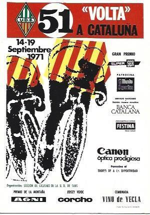 POSTAL A2434: 51 Volta Ciclista a Catalunya 1971