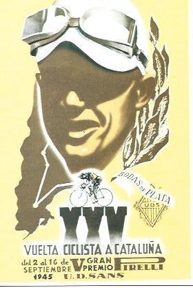 POSTAL A2408: XXV Vuelta ciclista a Catalunya 1945